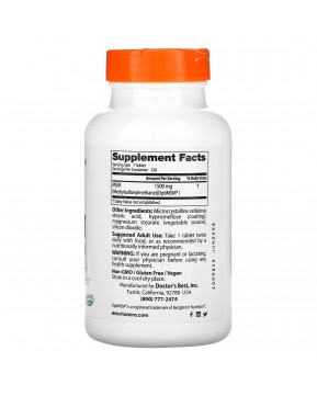 Doctor's Best, МСМ с OptiMSM, 1500 мг, 120 таблеток